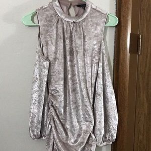 Express | Velvet Cold Shoulder Dress